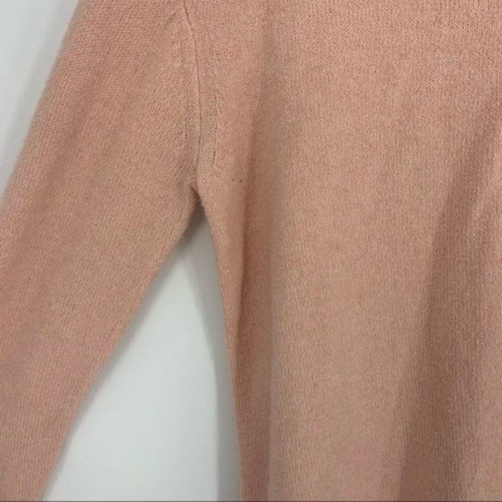 BP Pink Long Turtleneck Sweater Medium Pink - Picture 6 of 9